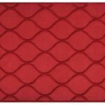 Red Abstract Hand Tufted Wool 3 X 5 Feet Carpet