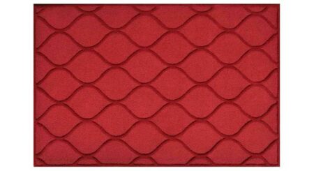 Red Abstract Hand Tufted Wool 3 X 5 Feet Carpet