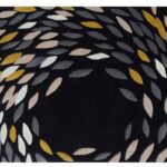 Black Contemporary Hand Tufted Wool