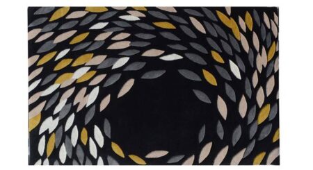 Black Contemporary Hand Tufted Wool