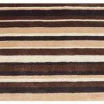 Beige Stripes Hand Tufted Wool
